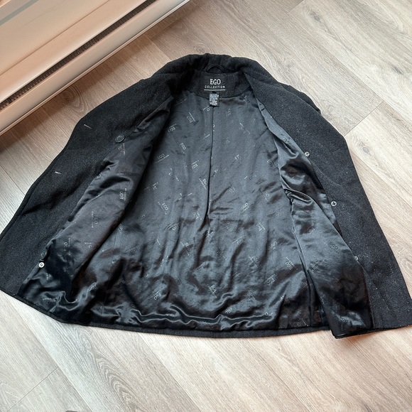 Ego Collection Dark Grey Wool Coat - Picture 2 of 6